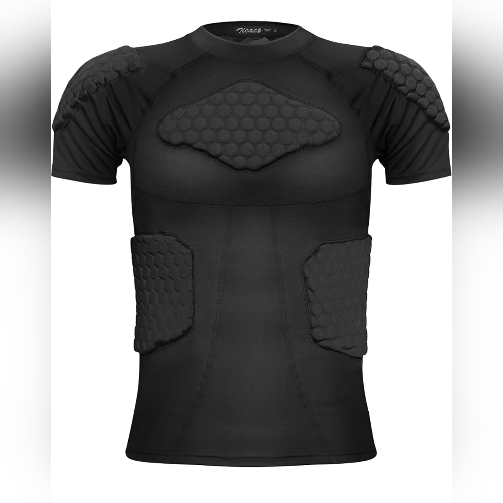 ZICAC Men's Padded Compression Shirt Sz L